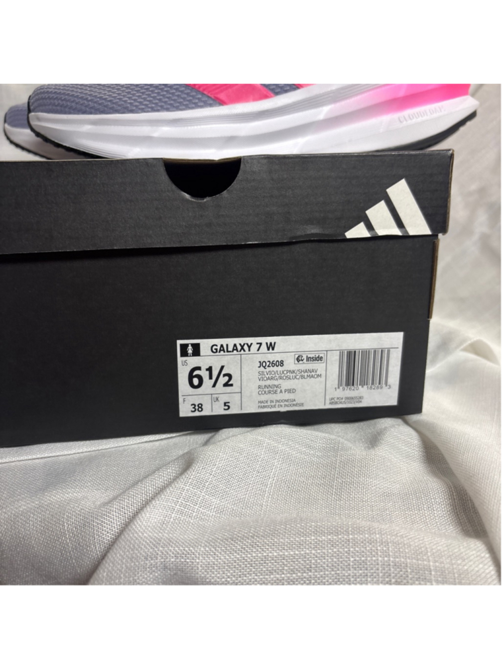 NEW IN BOX Adidas Galaxy 7 W Running Course A Pied sz 6.5 - Picture 2 of 9